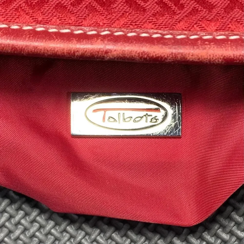 🔴 TABOLS Casual Leather Red Shoulder and Handbag Purse Size Medium CA 23147